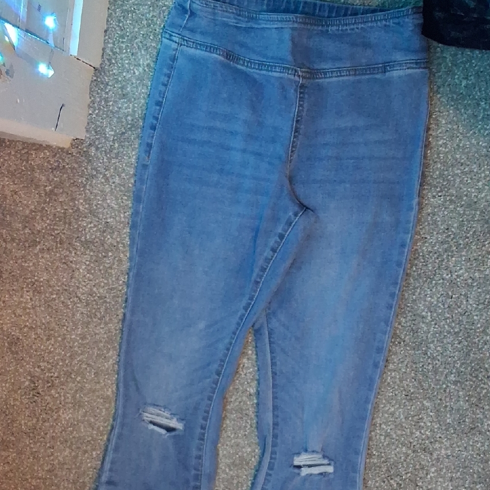 No Boundaries Light Blue Distressed Jeggings